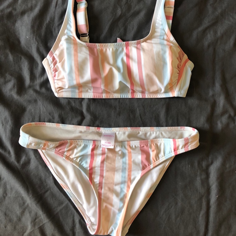 Striped bikini